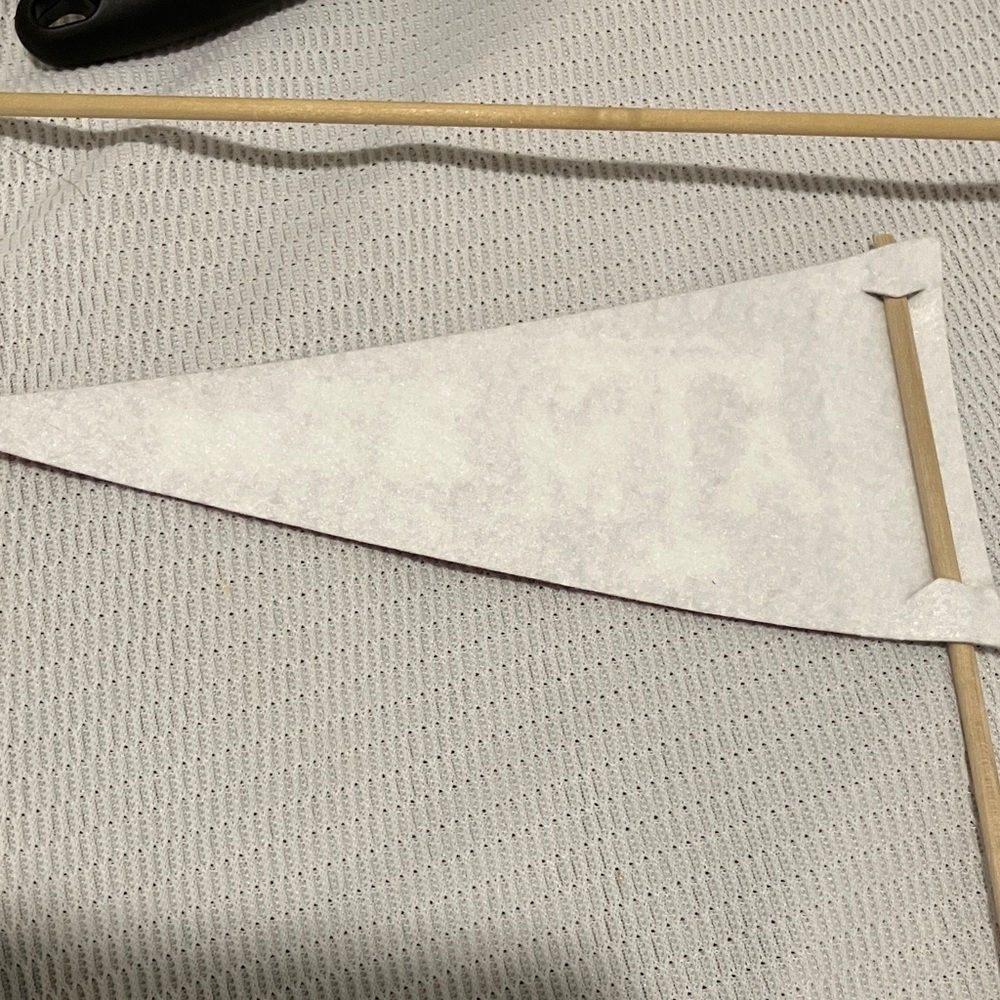 Maroon Mini Felt Pennant - Picture 4 of 4
